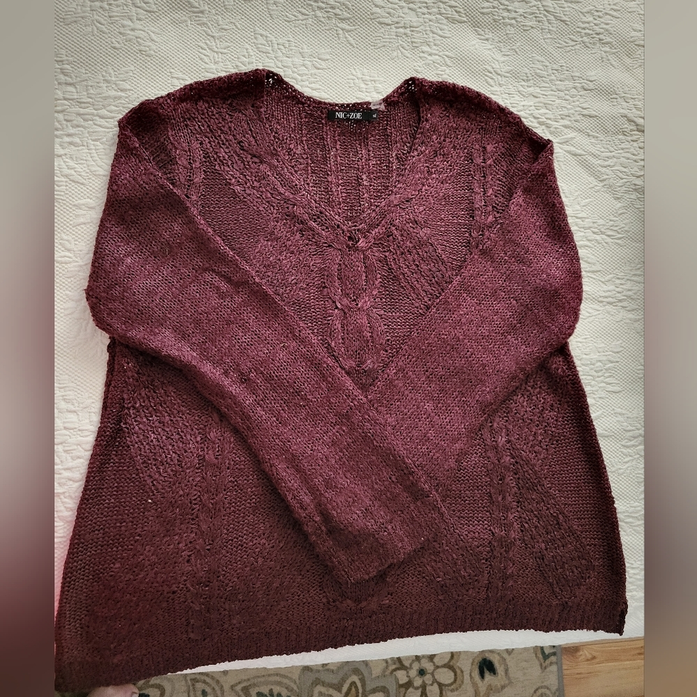 Long sleeve, light weight, sweater